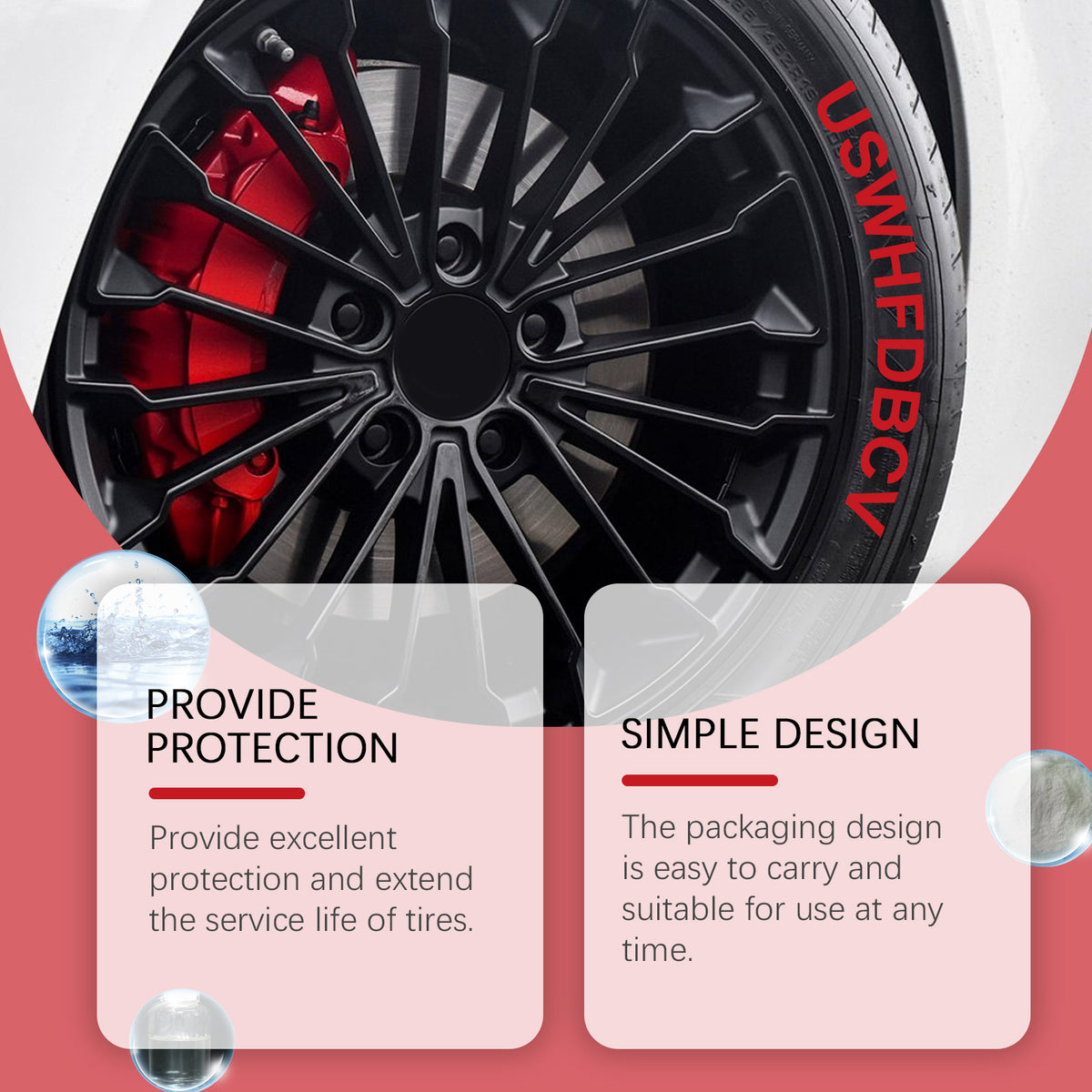 Tire Paint Pen Red Waterproof DIY Car Art - Image 4