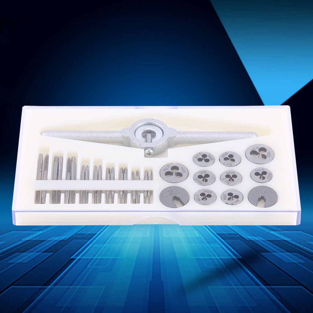 30PCS/Set Taps Dies Spanner Set Screw Threading Tapping Hand Tools Kit - Image 4