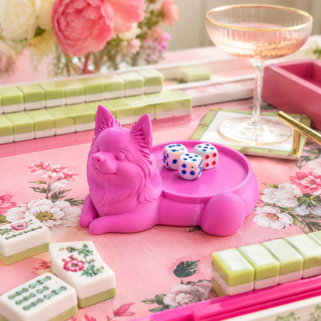 3D Printed Dog Mahjong Dice Tray Cute Dog Dice Holder For Mahjong Game Night - Image 4