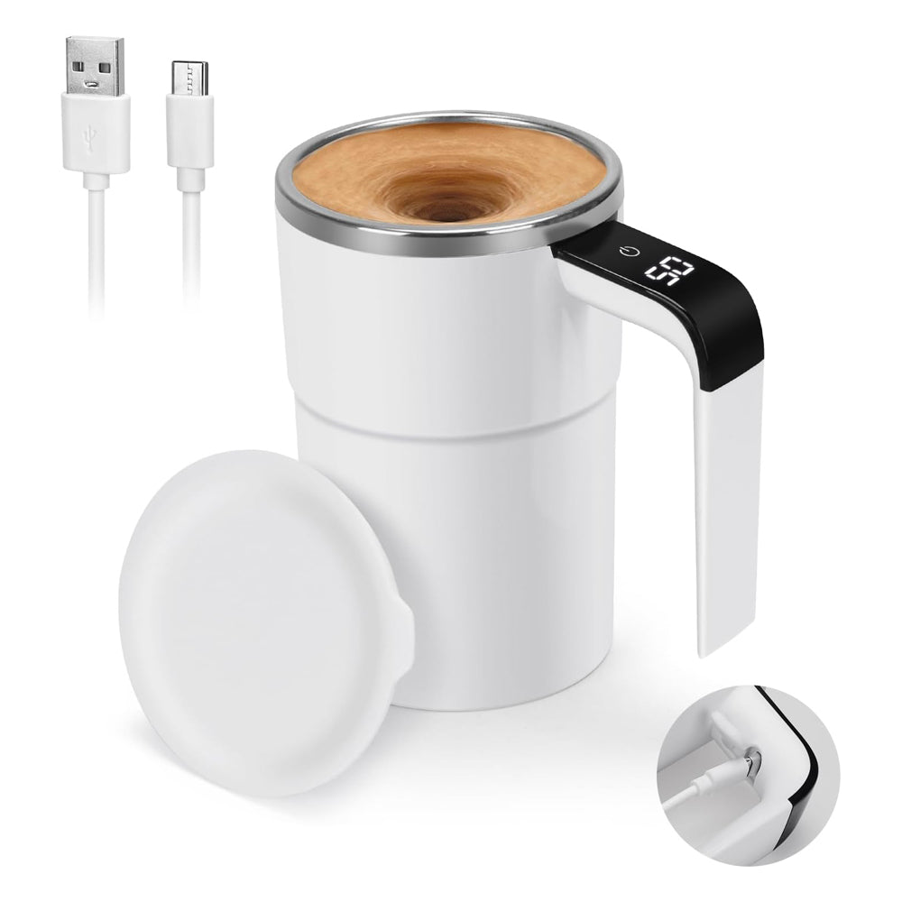12oz Self Stirring Mug Auto Magnetic Coffee Mug With LED Display Temperature - Image 3