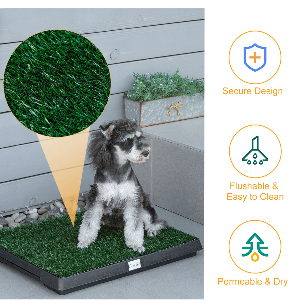 Dog Grass Pad with Tray Artificial Grass for Dogs Doggy Bathroom Toilet Potty - Image 4