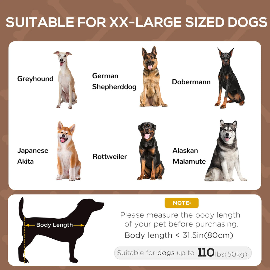 Elevated Dog Bed with Canopy Portable Raised Dog Cot for XL Sized Dogs Indoor - Image 2