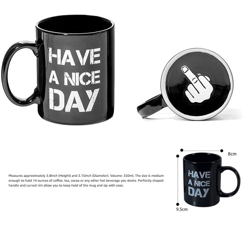 Middle Finger Coffee Cup With 3D Funny Middle Finger Inside Up Yours Mug Gag - Image 2