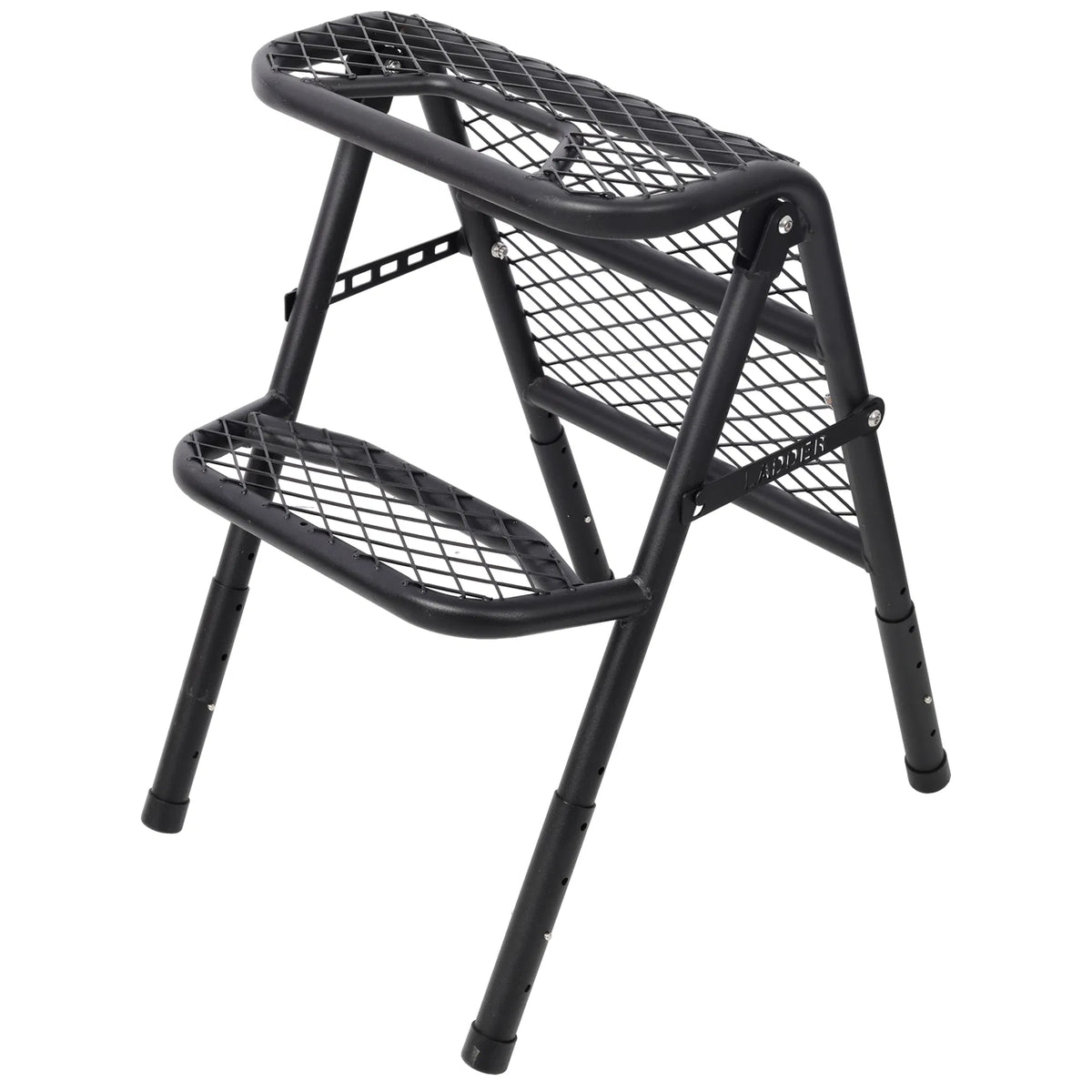 Foldable SUV Tire Ladder Adjustable Vehicle Access Step for Truck SUV RV Offroad - Image 2