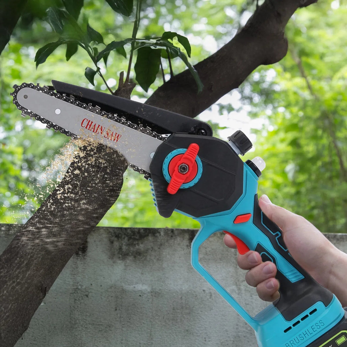 Extendable Cordless Pole Saw (5.3 7.4FT Reach 13FT) 2 in 1 Handheld Chainsaw - Image 2