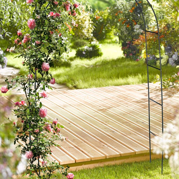 78inch H X 45inch W Metal Garden Arch Trellis Adjustable Arbor Trellis For - Image 3