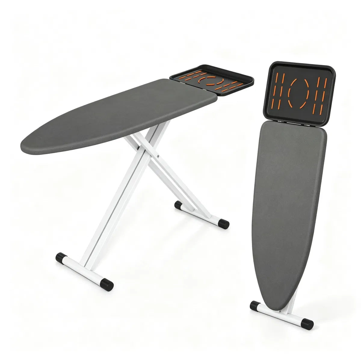 Adjustable Height Ironing Board 7 Level Foldable Ironing Table with Perforated