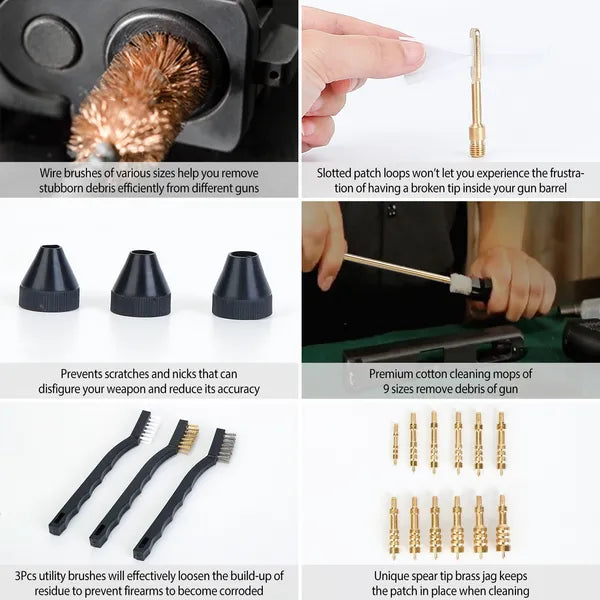Universal Gun Cleaning Kit Gun Cleaning Brushes Mops Muff Guard - Image 5