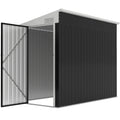 4' x 8' Outdoor Storage Shed Lean to Shed Outdoor Metal Tool Shed with Lockable