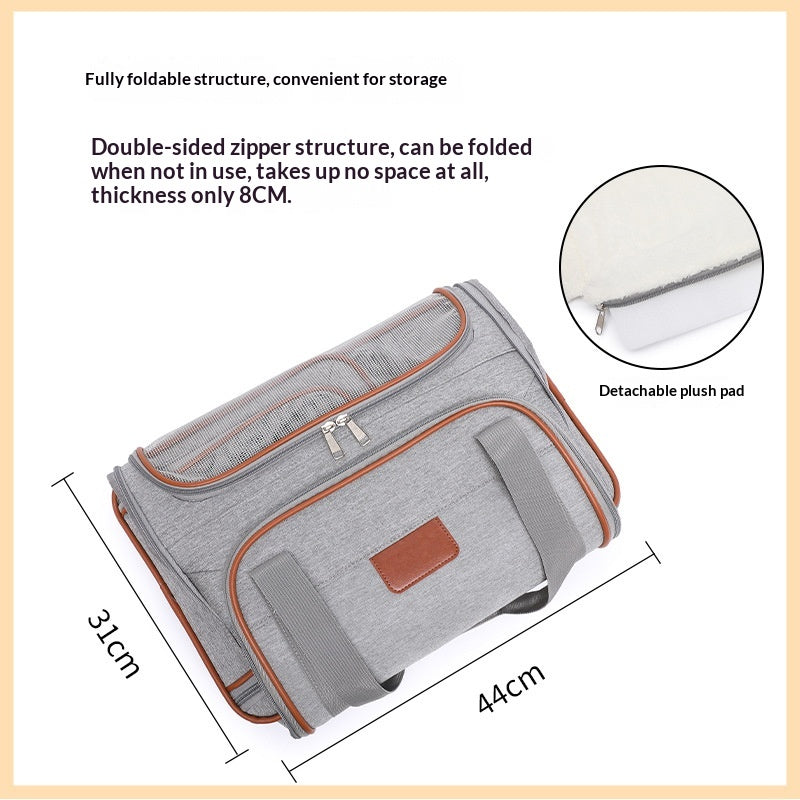 HB PET Portable Dog Travel Bag Airline Approved Pet Trolley Case