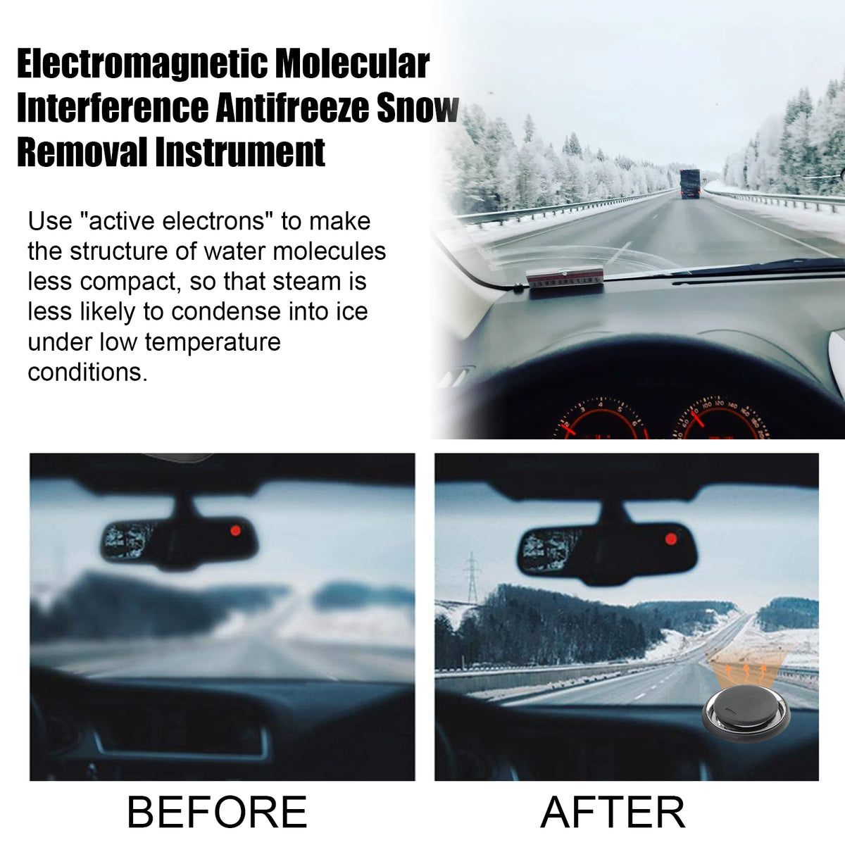 Snow Remover Portable Car Ice And Frost Melting Device - Image 4