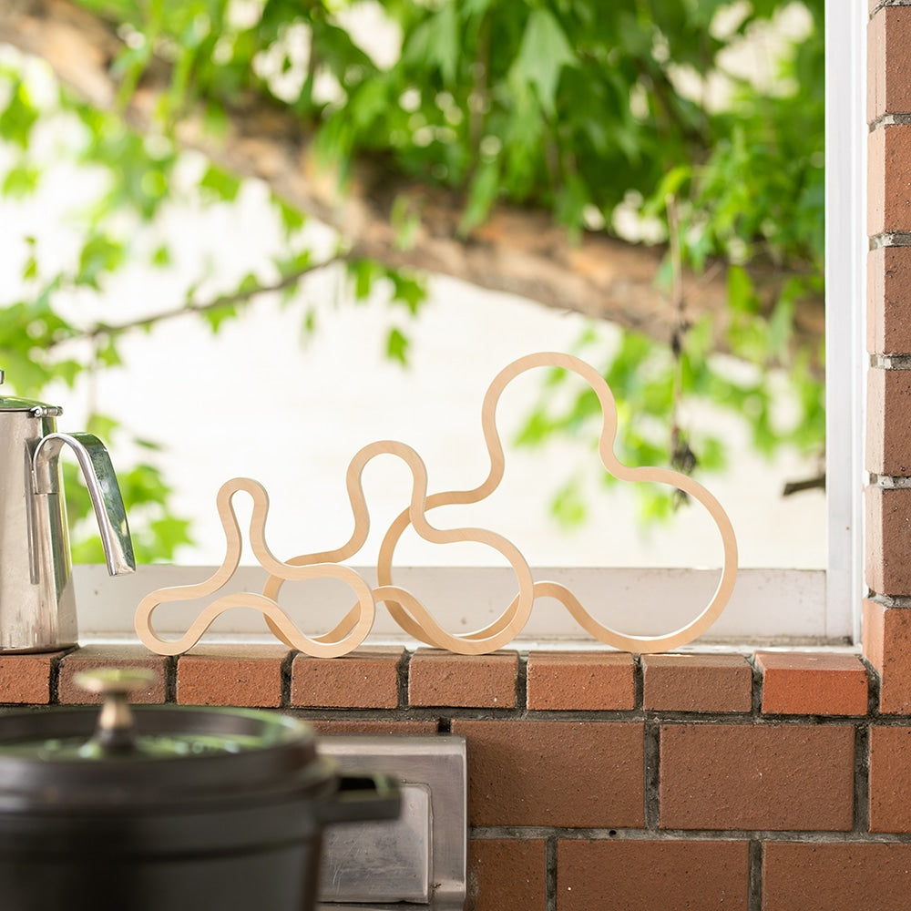 wooden mug mat and table trivet