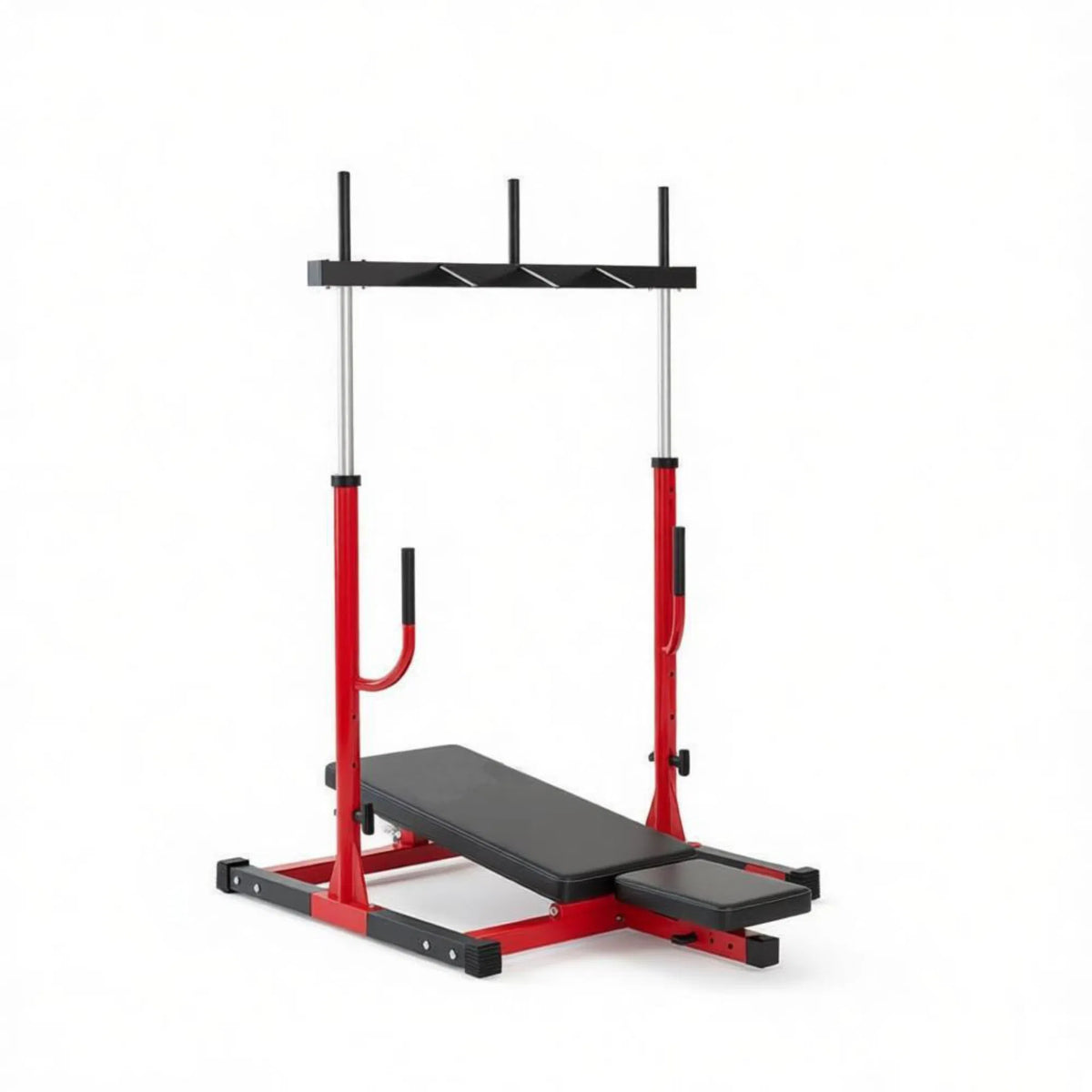 Heavy Duty Red Vertical Leg Press Machine with Adjustable Leg Back & Head - Image 3