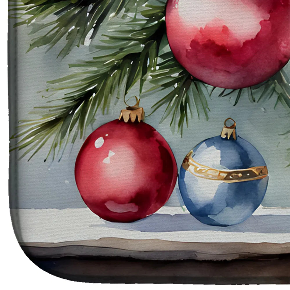 Christmas Ornaments Dish Drying Mat Absorbent Dish Drying Mat Pad for Kitchen - Image 5