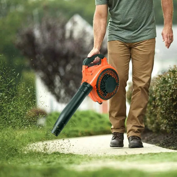 26cc 2 Stroke Gas Leaf Blower Handheld Petrol Garden Blower Vacuum Sweeper