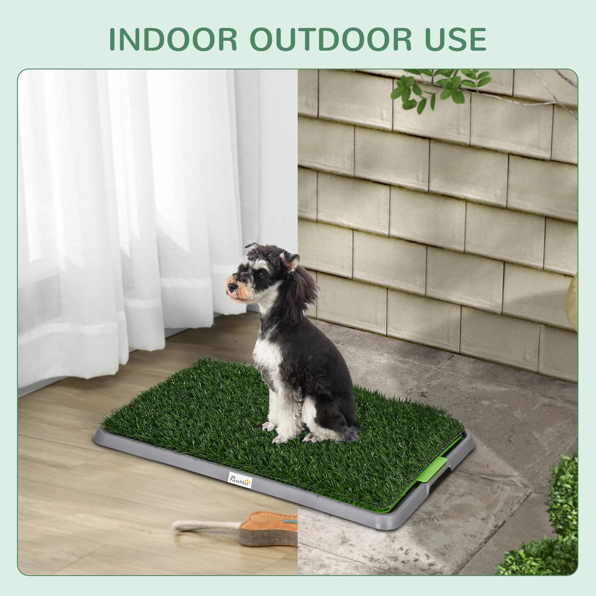 Artificial Grass Pee Pad for Dogs Potty Training 26" x 16" 2 Packs Green - Image 2