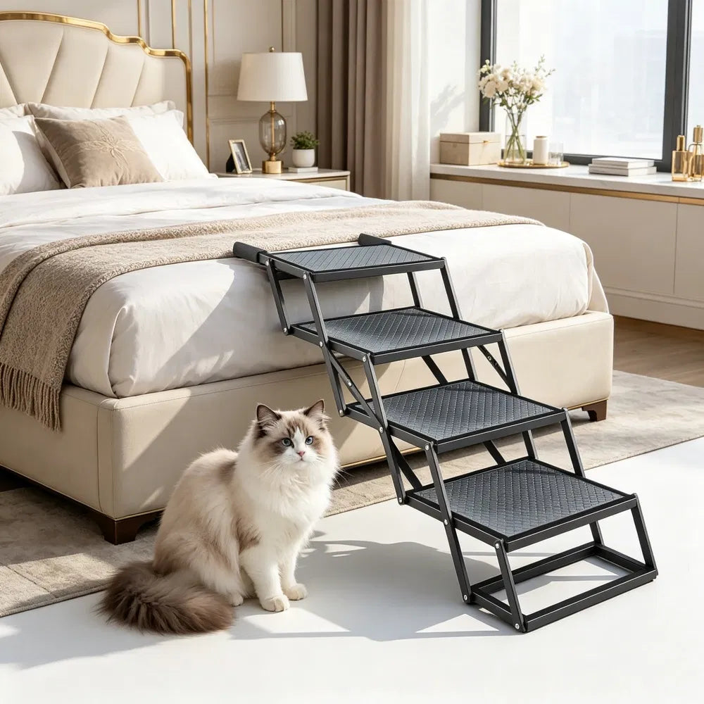 Pet Stairs with Adjustable Height for Outdoor - Image 3