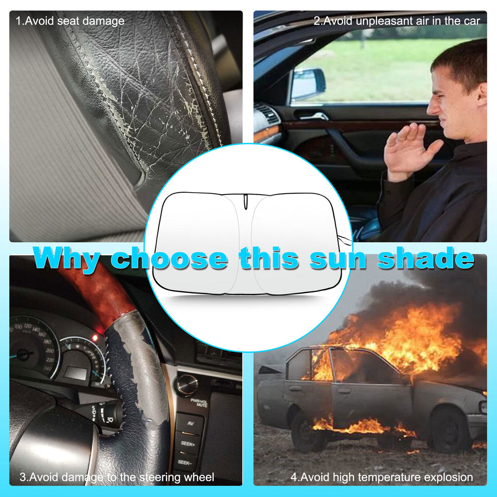 For 2018 2019 2022 Onda Accord Car Windshield Sun Shade Visor Foldable Cover - Image 5