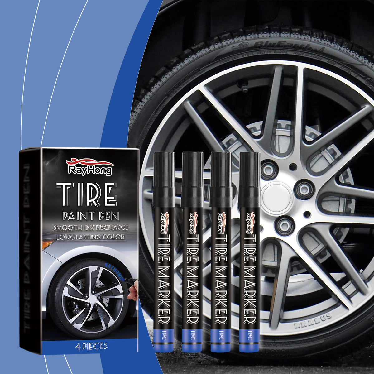 Tire Marker Pen Graffiti Quick Dry Car Home - Image 4