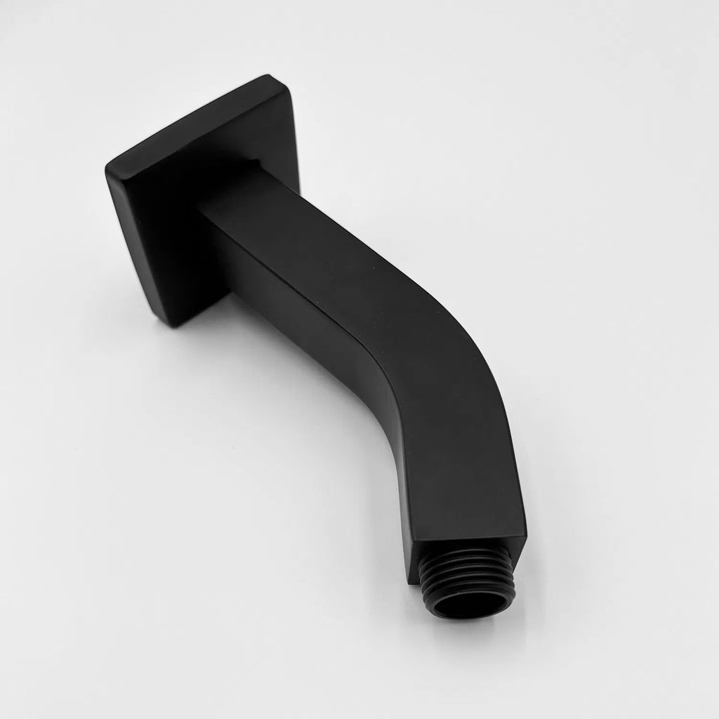 Square Shower Arm with Flange 1/2 NPT Tapered Threads Rain Shower Head Arm