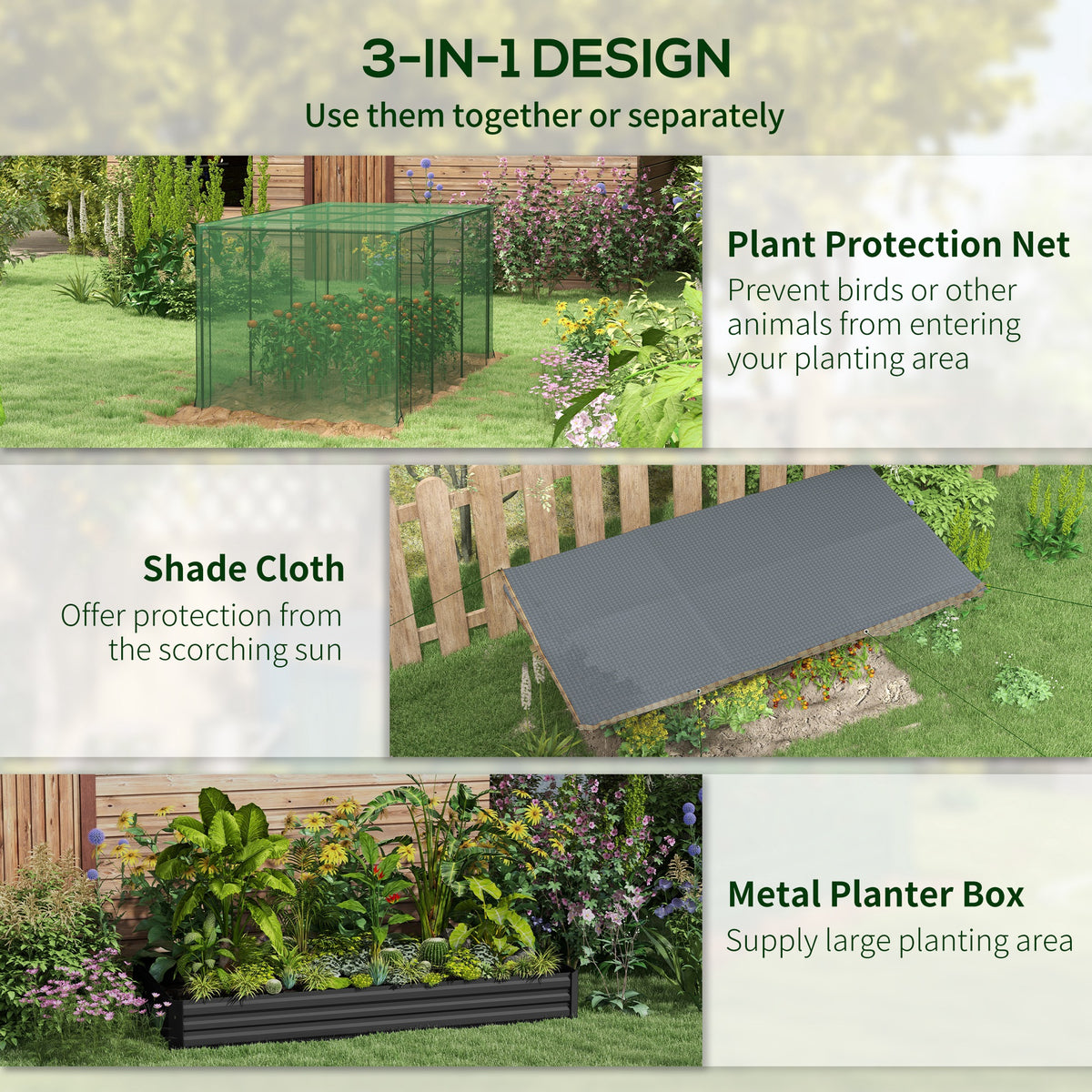 Raised Garden Bed for Backyard Planting