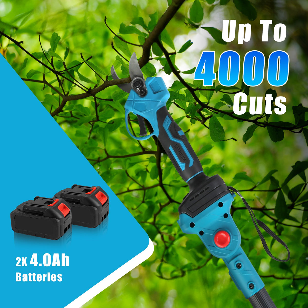 1set in electric pruning shear in use lifestyle