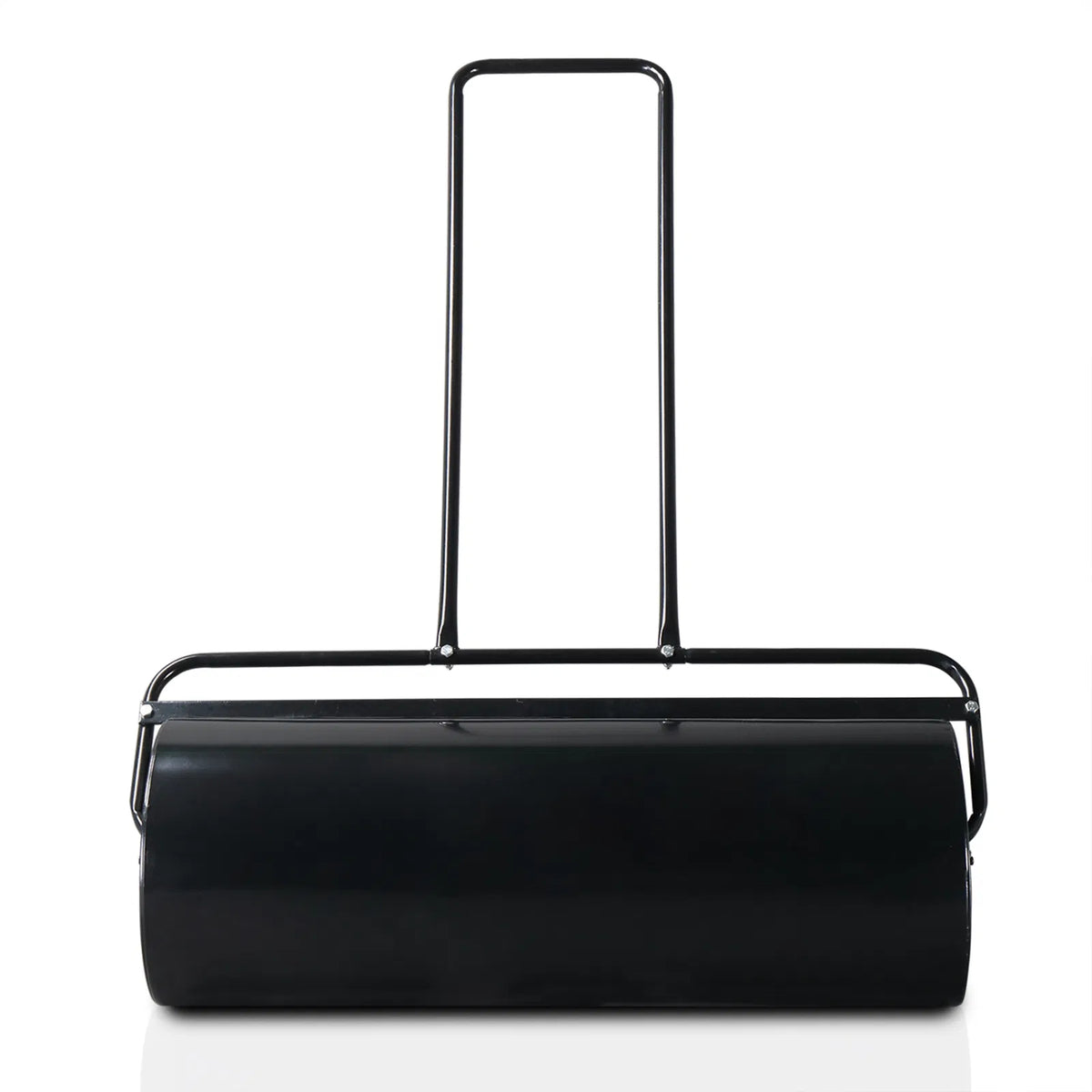 36in Cylindrical Iron Lawn Roller Black - Image 2
