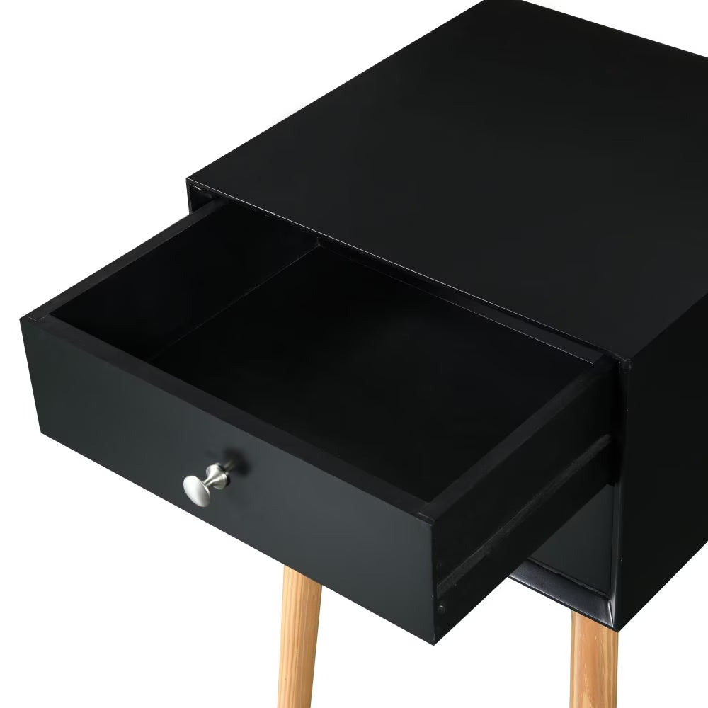 Mid-Century Two-Drawer Bedside Table