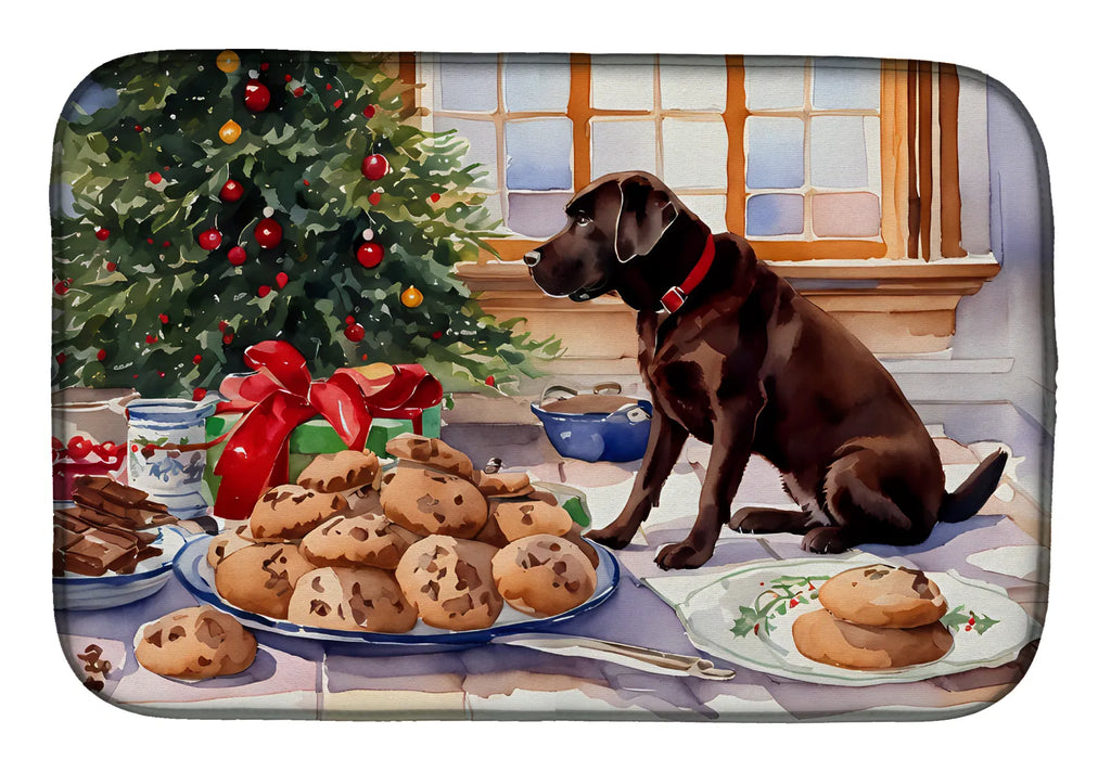Labrador Retriever Christmas Cookies Dish Drying Mat Absorbent Dish Drying Mat - Image 4