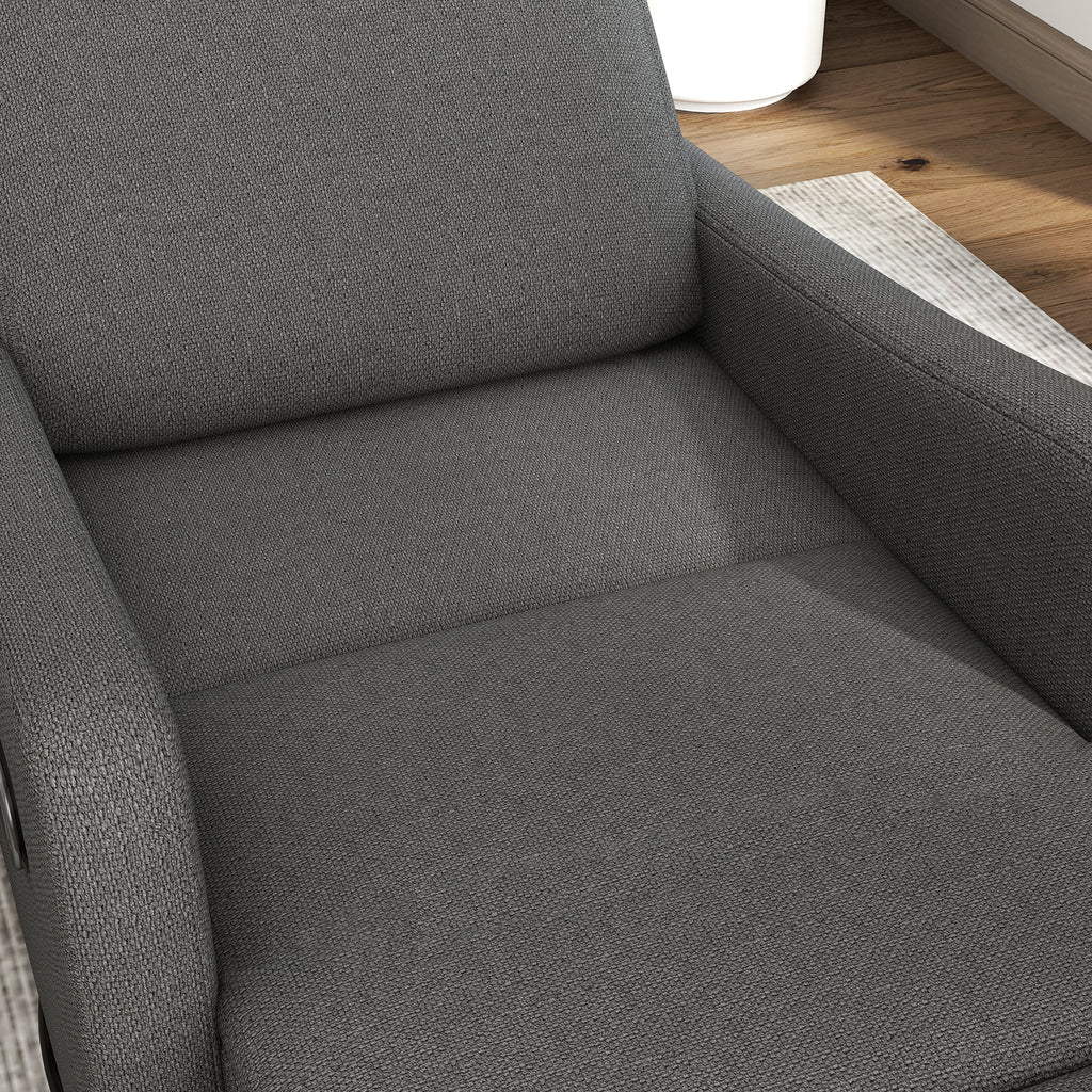 Manual Swivel Recliner Chair 360° Swivel Rocker Chair for Adults Small - Image 2