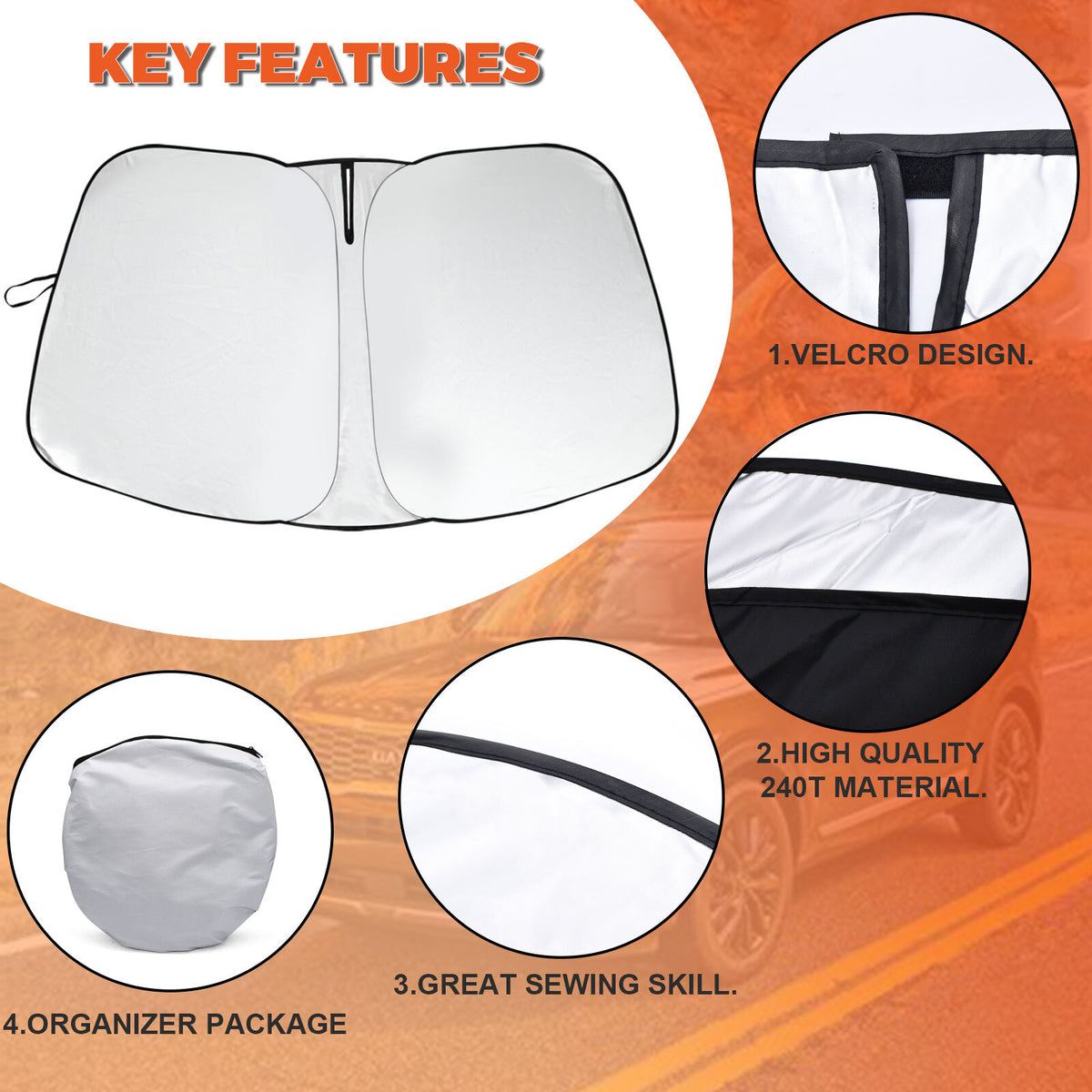 For Issan Rogue 2014 2020 Car Front Windshield Sun Shade Reflective Uvs Cover