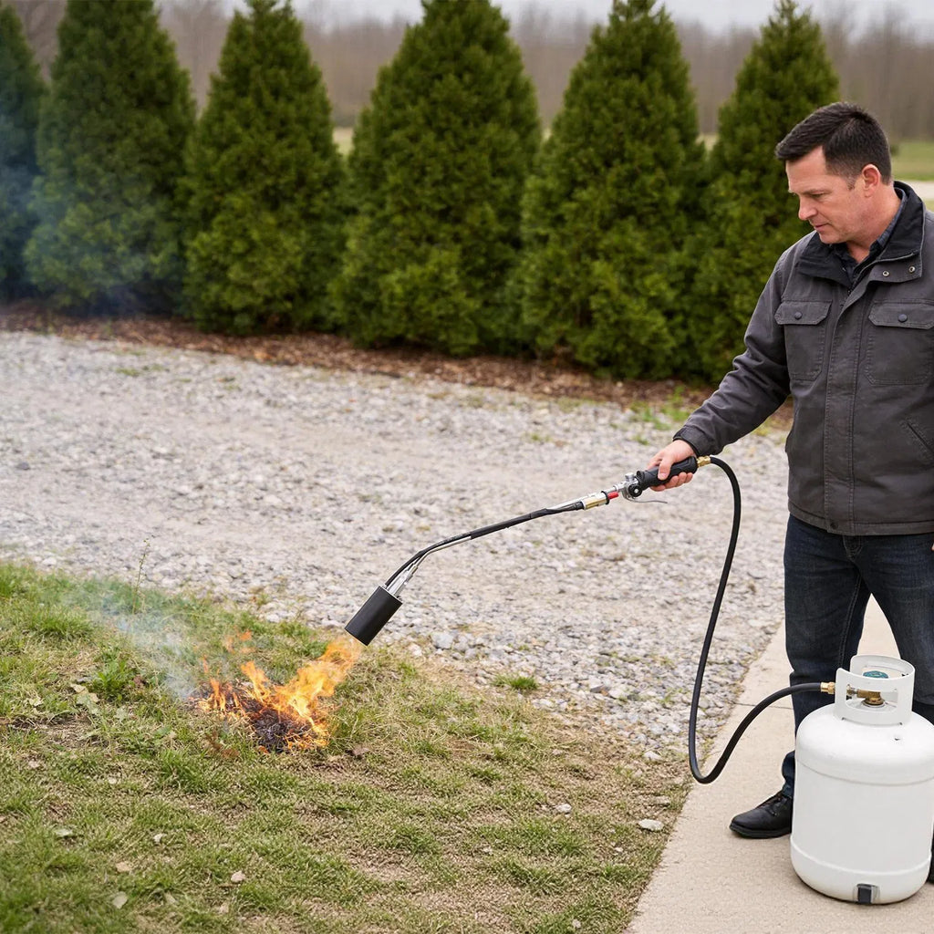 Heavy Duty Weed Torch with Piezo Ignition 180 000 BTU Propane Torch Compatible - Image 5