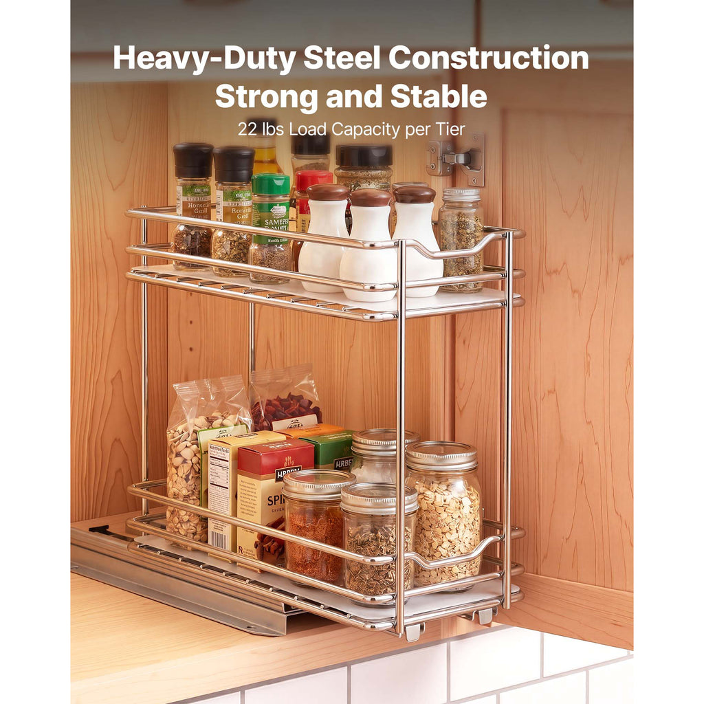 pull out spice rack organizer in use lifestyle