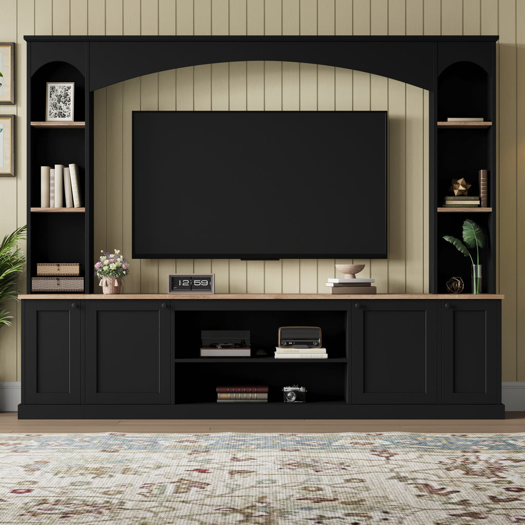 91-Inch Arched Entertainment Center