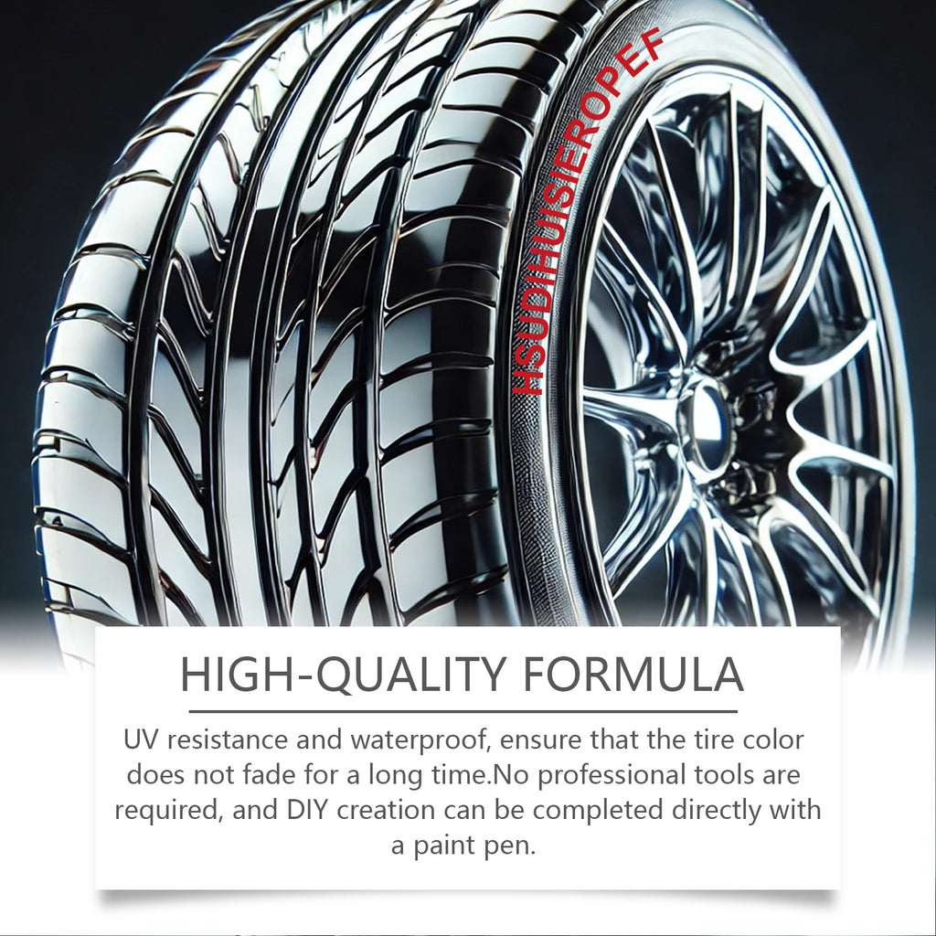 Tire Paint Pen Red Waterproof DIY Car Art - Image 2