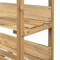 Outdoor Potting Bench Table With Storage Shelf Natural Wood