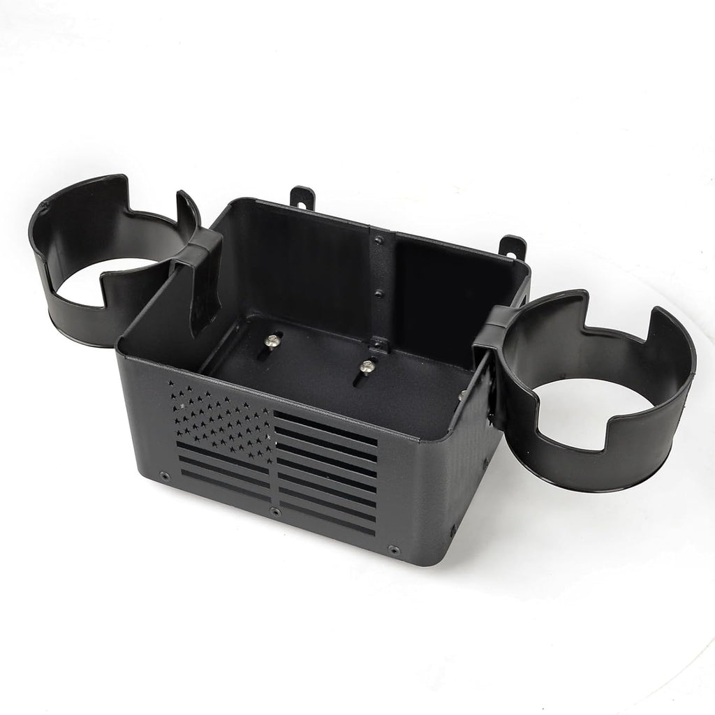 metal rear seat cup holder detail and structure