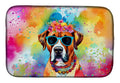 Boxer Hippie Dawg Dish Drying Mat Absorbent Dish Drying Mat Pad for Kitchen