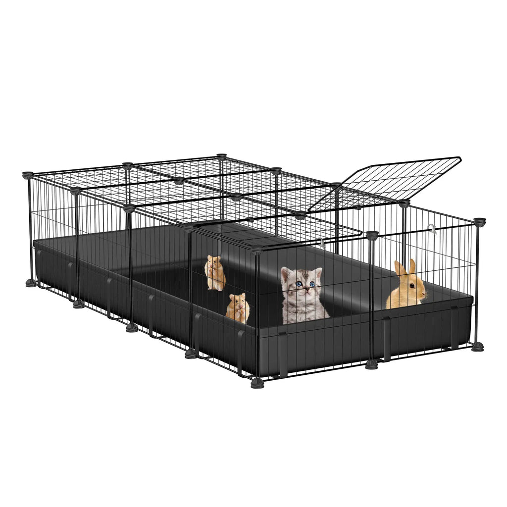 47x24x12" Guinea Pig Cage Small Animal Playpen DIY Metal Pet Enclosure with 20 - Image 5