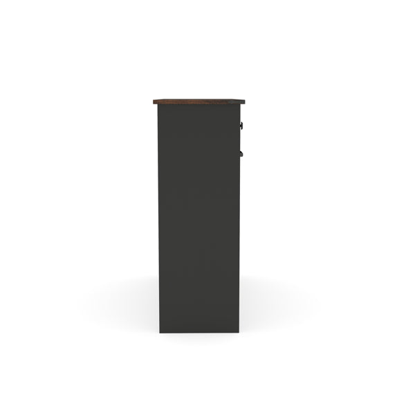 Farmhouse Black Double Tilt Out Trash Cabinet For 20 Gallon Cans Free - Image 5