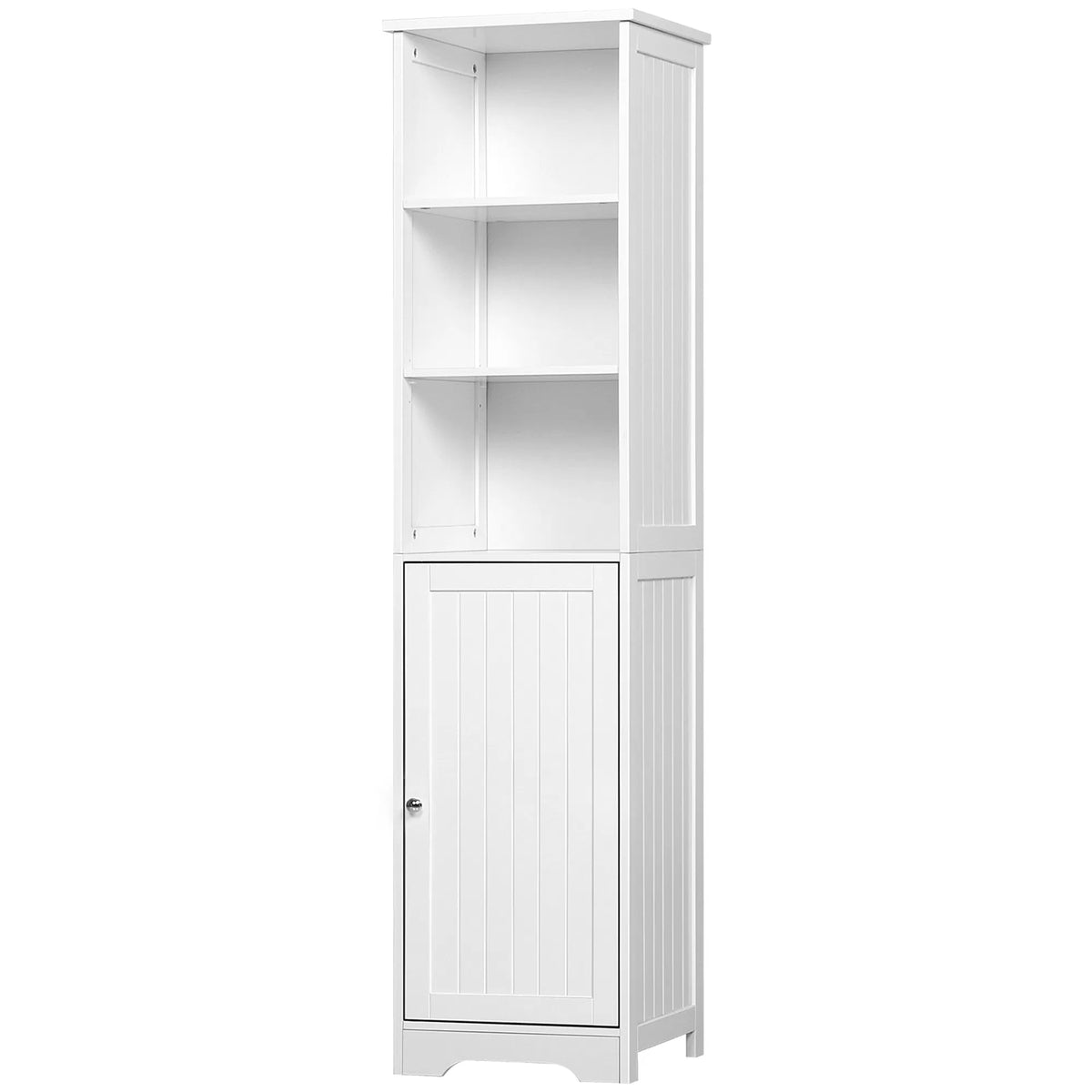 Tall Bathroom Storage Cabinet Freestanding Tower Cabinet with Adjustable