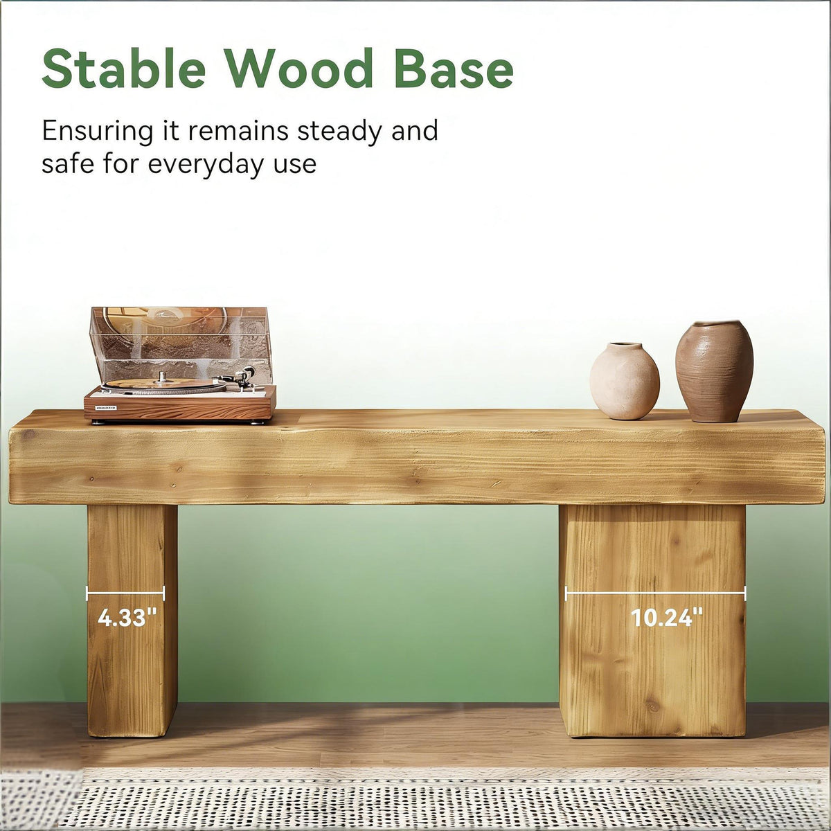 Wood Entryway Storage Bench