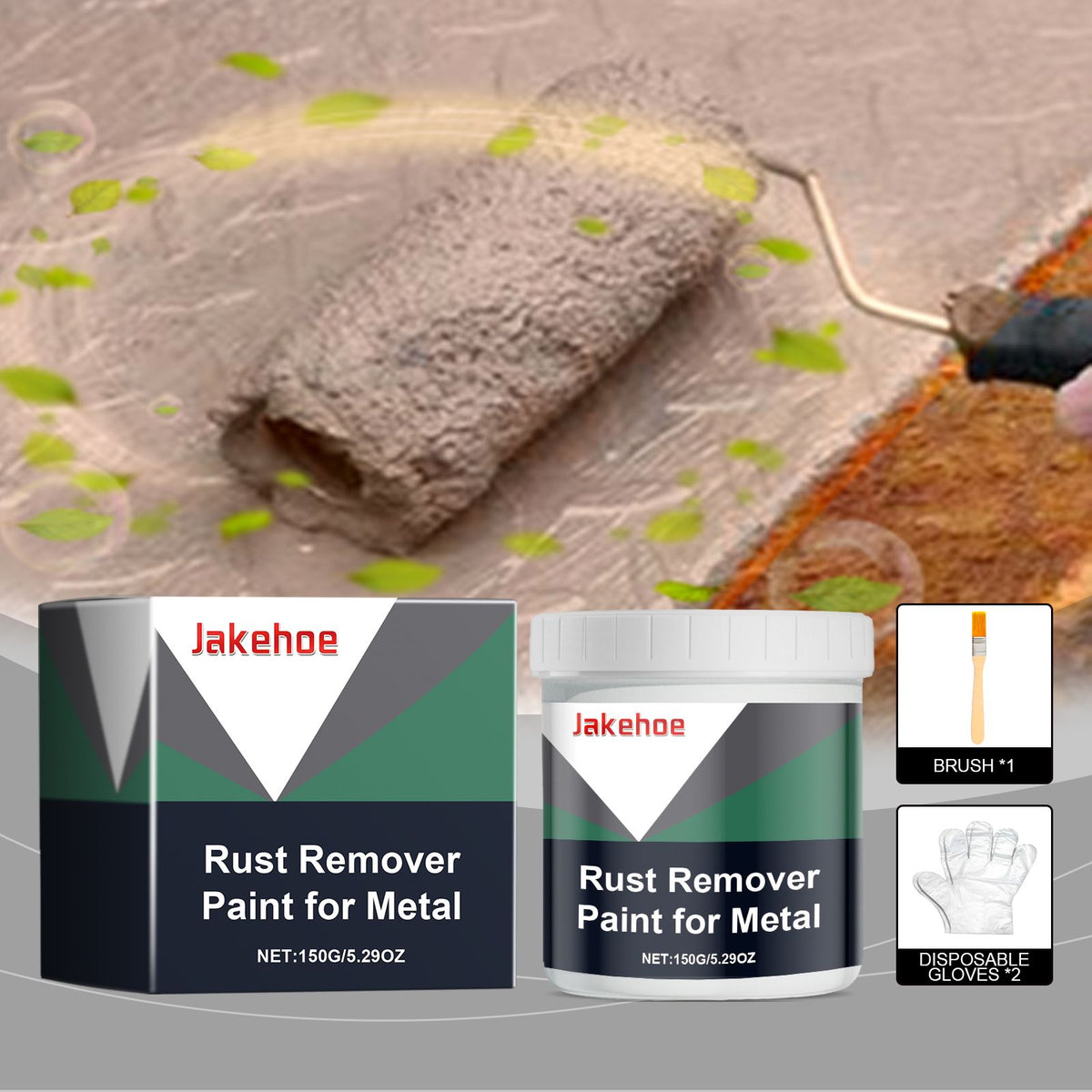 JAKEHOE Water Based Metal Rust Paint Kit 1 Piece Kit - Image 2