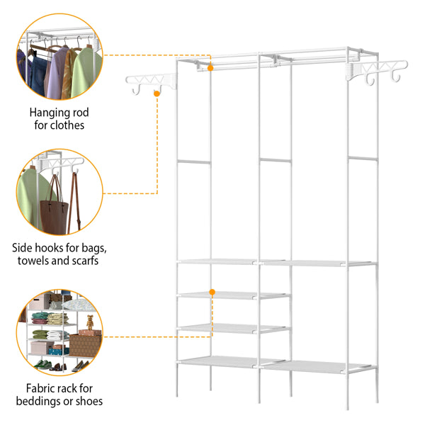 4-Layer Closet and Garment Organizer Rack