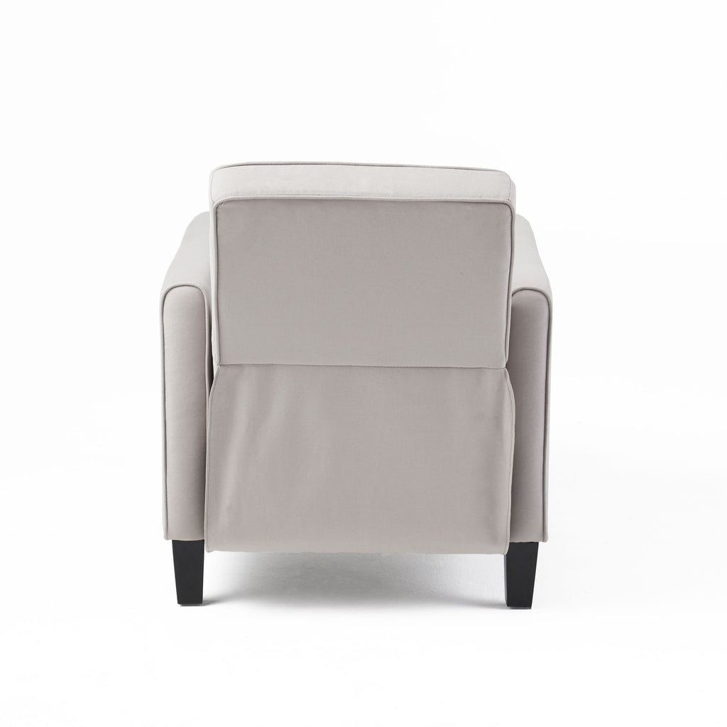 27.5" Push Back Recliner Chair Upholstered Recliner Armchair with Solid Beech - Image 5