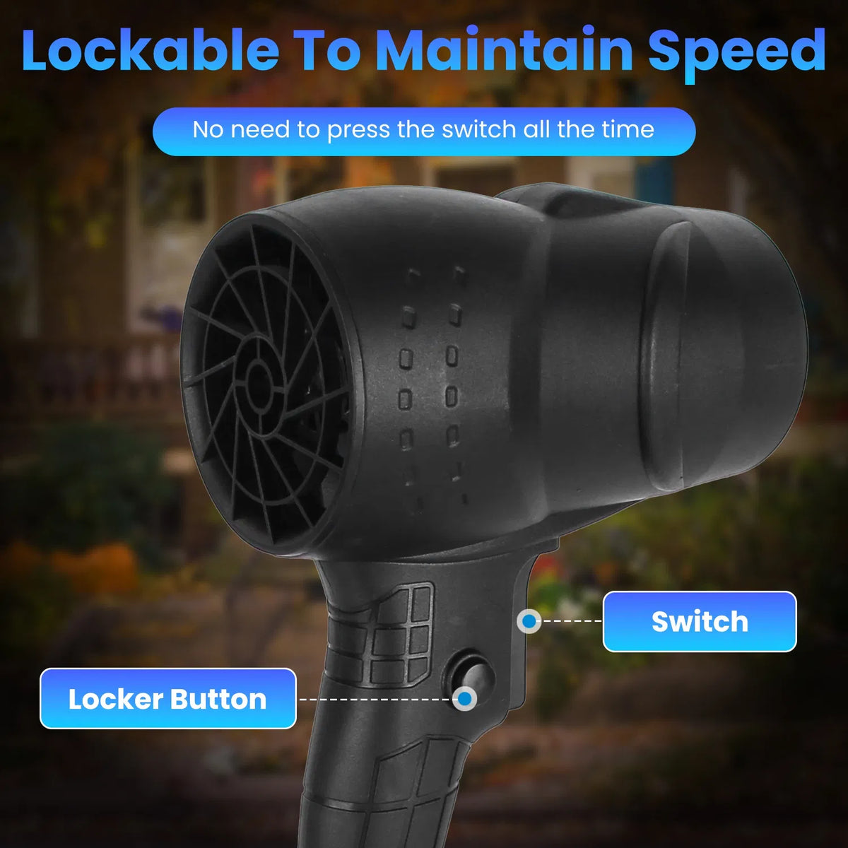 130000RPM Mini Cordless Leaf Blower Battery Operated Blower with 2x 3Ah - Image 4