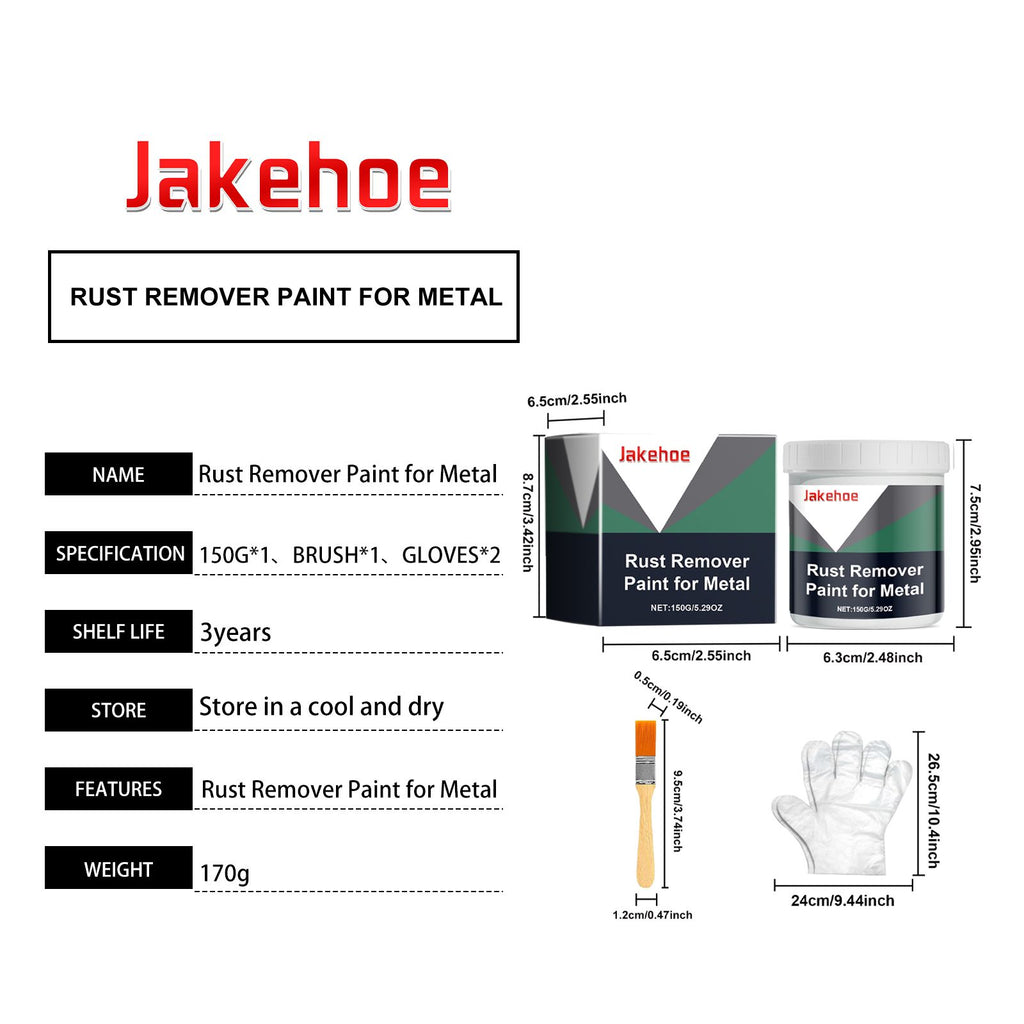 JAKEHOE Water Based Metal Rust Paint Kit 1 Piece Kit - Image 5