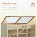 Wooden Hamster Cage Rat Cage with Slide Tray Natural Wood