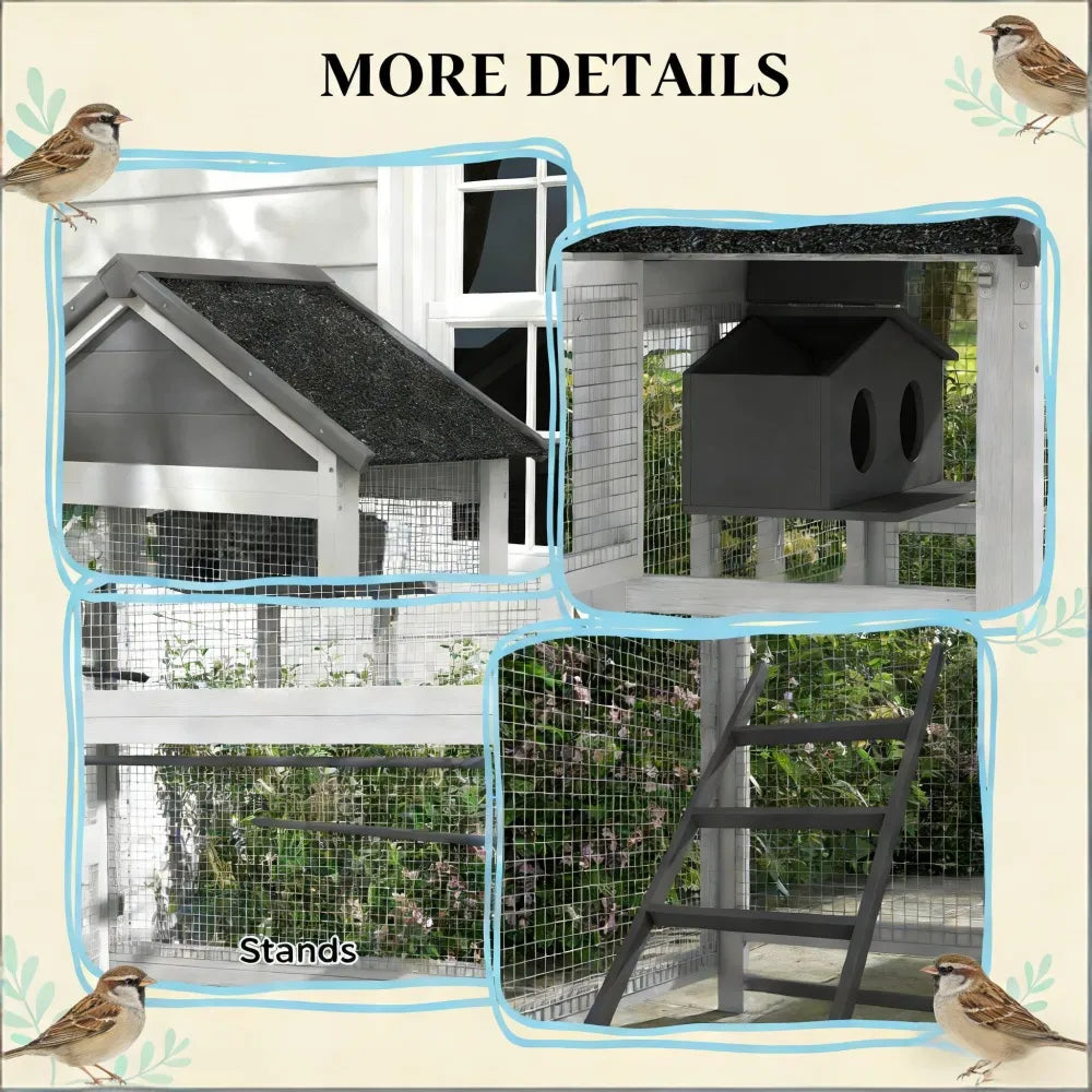Bird Cage Starter Kit with Detachable Rolling Stand - Image 2