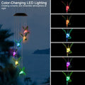 LED Solar Hummingbird Wind Chime Solar String Lights 6 LEDs Color Changing IP65
